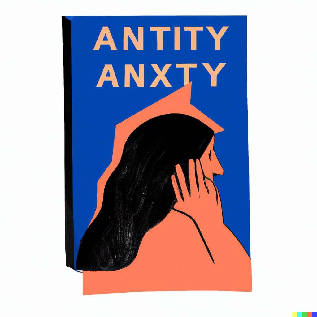 a representation of anxiety, book cover art